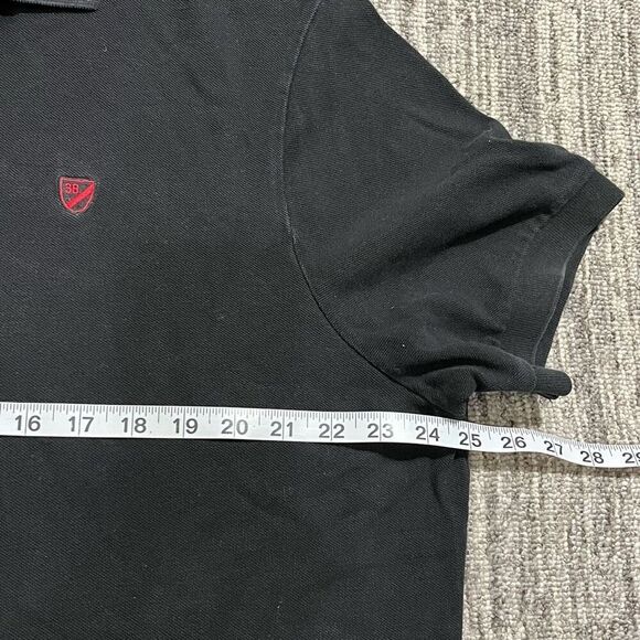 Cremieux Mens‎ Size XXL Pullover Polo Shirt Black Short Sleeve Collared Logo - Picture 3 of 5